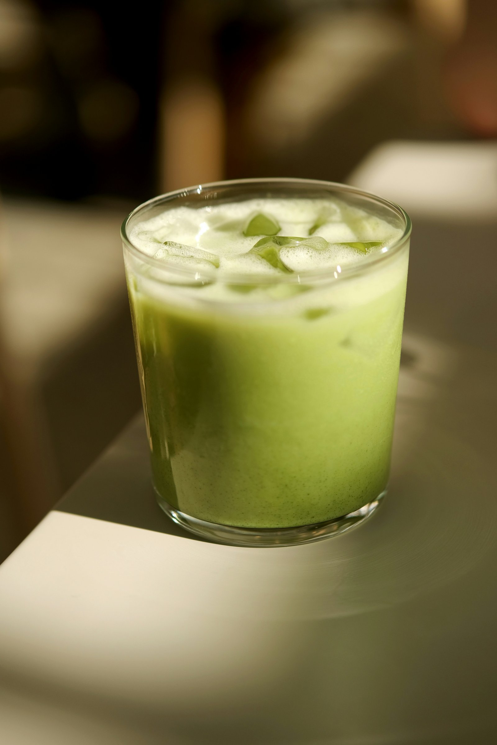 Strawberry Iced Matcha Latte
